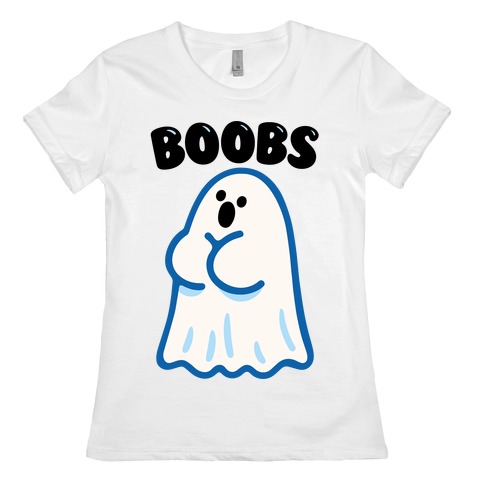 Boobs Ghost Womens T-Shirt