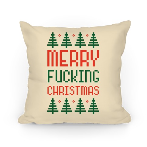 Merry F***ing Christmas Pillow