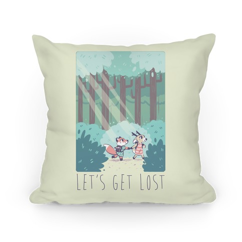 Let's Get Lost - Fox and Deer Pillow