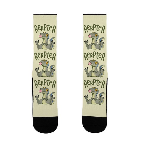 Derpy Raptor Rerpter Sock
