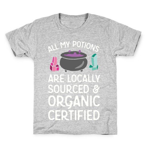 All My Potions Are Organic Witch Kids T-Shirt