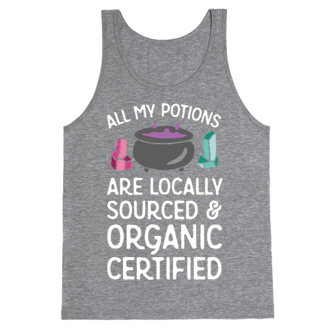 All My Potions Are Organic Witch Tank Top