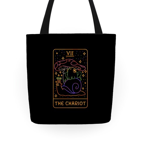 The Chariot Frog On a Snail Tarot Tote