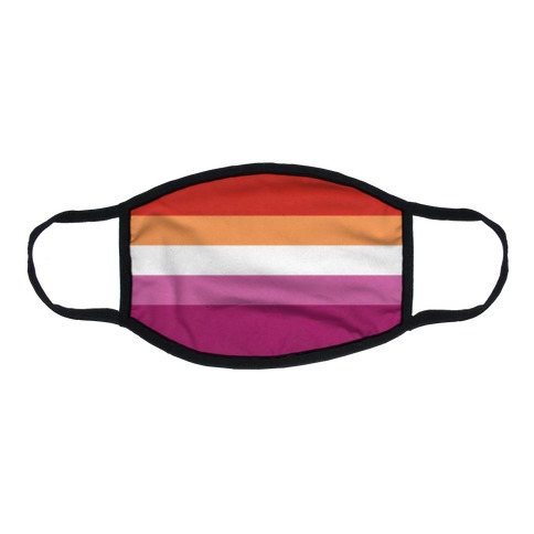 Lesbian Pride Flag Flat Face Mask