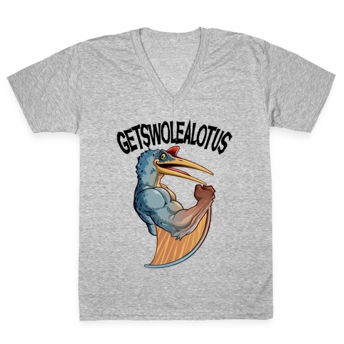 Getswolealotus V-Neck Tee Shirt