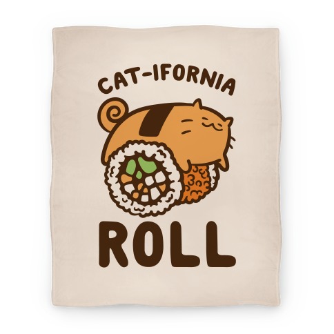 California Cat Roll Blanket
