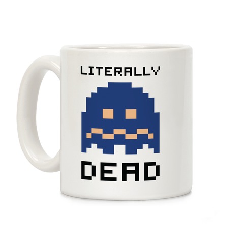 Literally Dead Pixel Ghost Coffee Mug