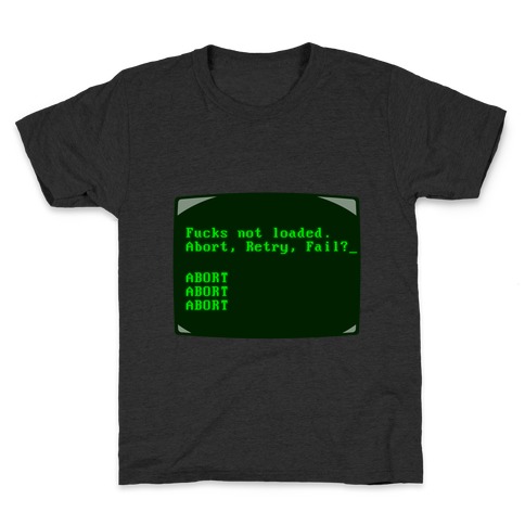 MS-DOS F***s Not Loaded Kids T-Shirt