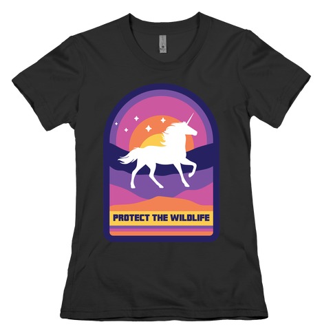 Protect The Wildlife (Unicorn) Womens T-Shirt