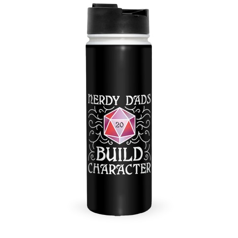 Nerdy Dads Build Character Travel Mug
