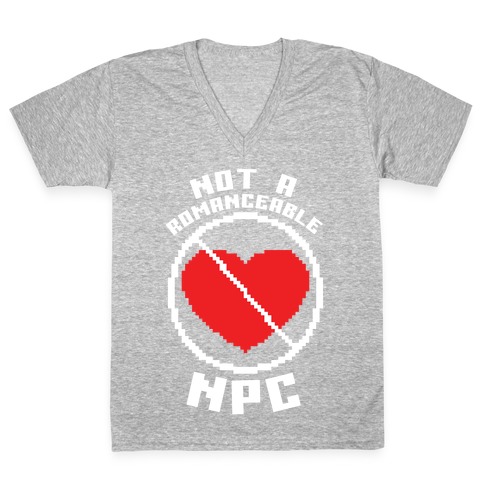 Not A Romanceable NPC V-Neck Tee Shirt