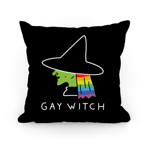 Gay Witch Pillow