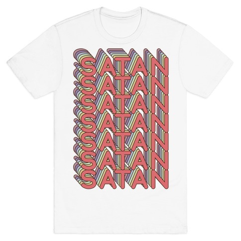 Satan Retro Rainbow T-Shirt