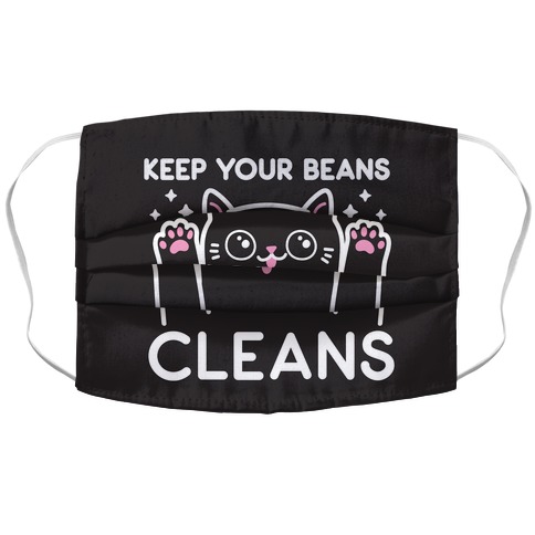 Keep Your Beans Cleans Cat Accordion Face Mask