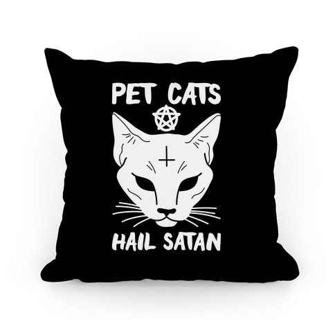 Pet Cats Hail Satan Sphynx Pillow