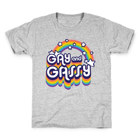 Gay and Gassy Rainbow Kids T-Shirt