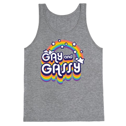 Gay and Gassy Rainbow Tank Top