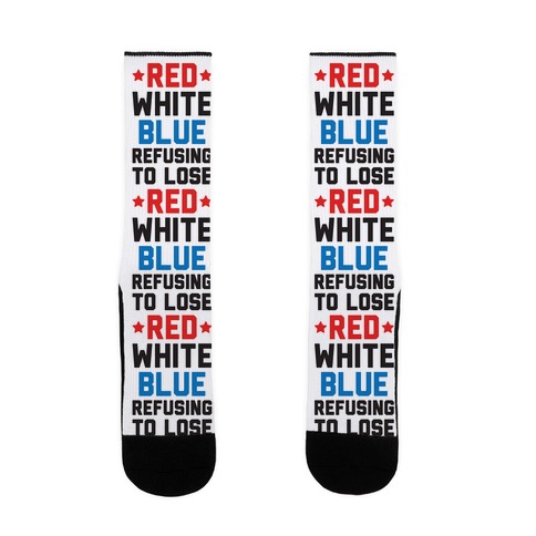 Red, White, Blue, Refusing To Lose Sock