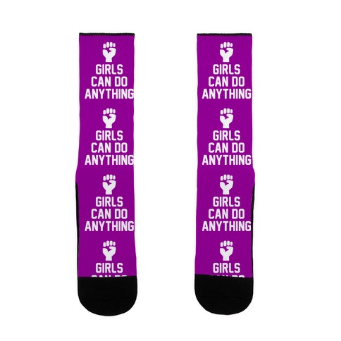 Girls Can Do Anything Sock