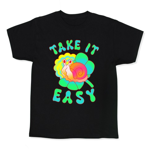 Take It Easy Groovy Snail Kids T-Shirt