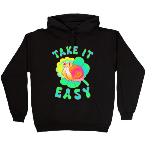 Take It Easy Groovy Snail Hooded Sweatshirt