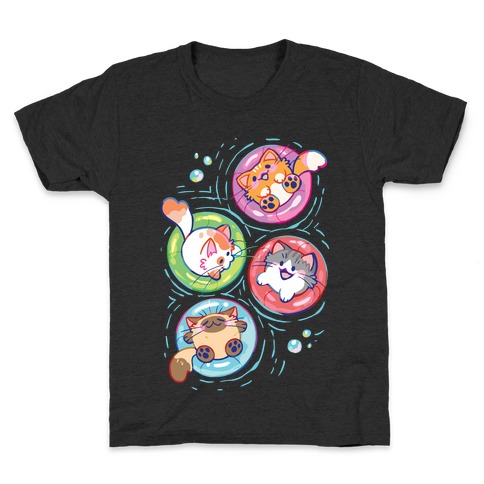 Pool Party Cats Kids T-Shirt