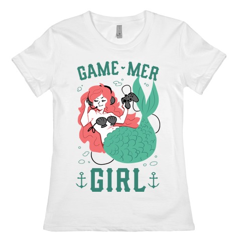 Game Mer Girl Womens T-Shirt