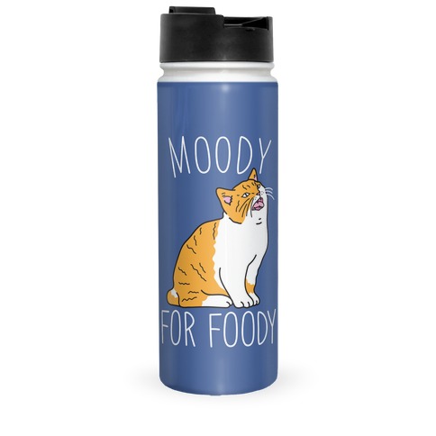 Moody For Foody Cat Travel Mug