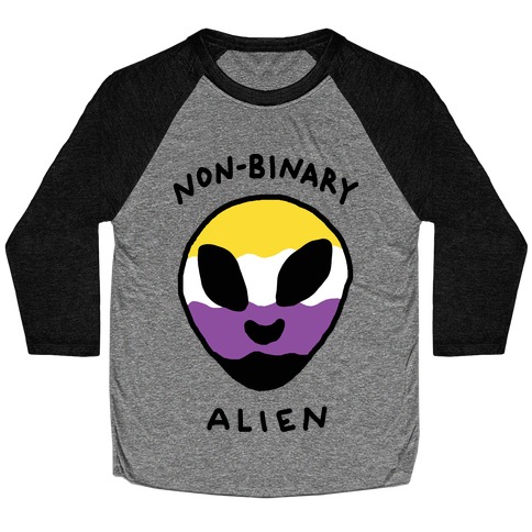 Non Binary Alien Baseball Tee