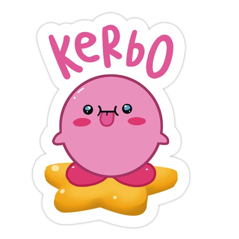 Kerbo Derpy Kirby Die Cut Sticker