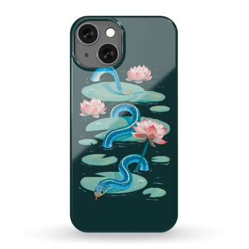 Garter Among Lily Pads Phone Case