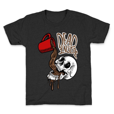 Dead Inside Skull & Coffee Kids T-Shirt
