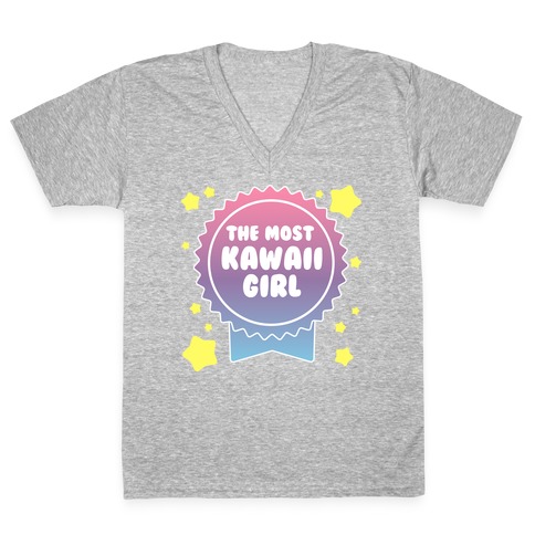 The Most Kawaii Girl V-Neck Tee Shirt