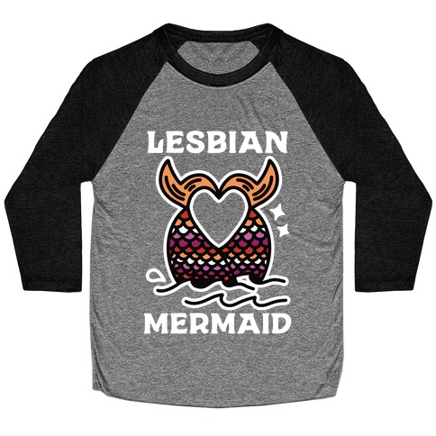 Lesbian Mermaid Baseball Tee