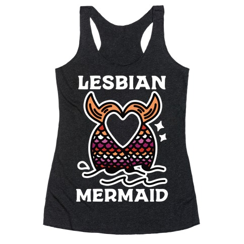 Lesbian Mermaid Racerback Tank Top