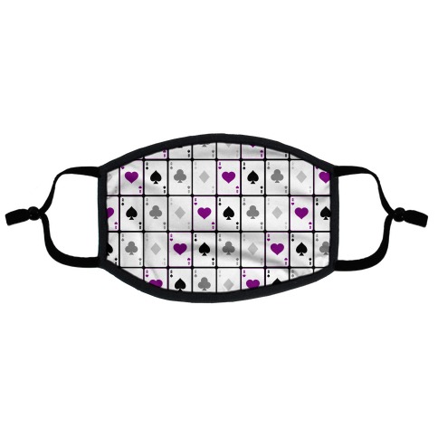 Asexual Aces Pattern Flat Face Mask