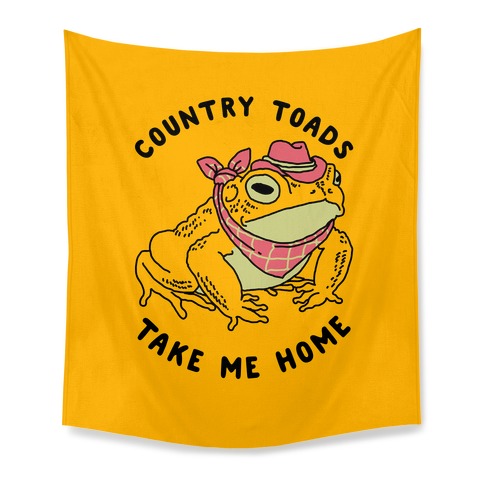 Country Toads Take Me Home Tapestry