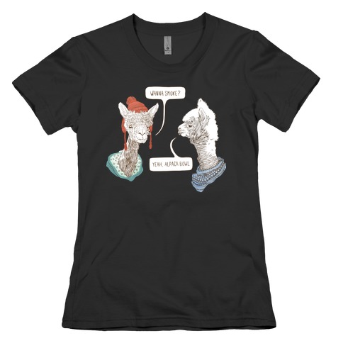 Alpaca Bowl Womens T-Shirt
