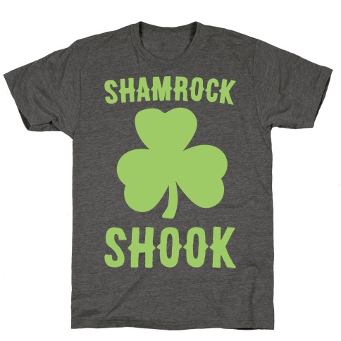 Shamrock Shook White Print T-Shirt