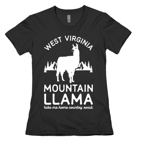 Mountain Llama Take Me Home Womens T-Shirt
