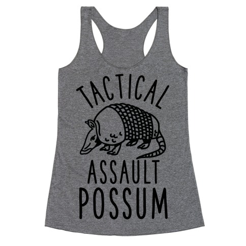 Tactical Assault Possum Racerback Tank Top