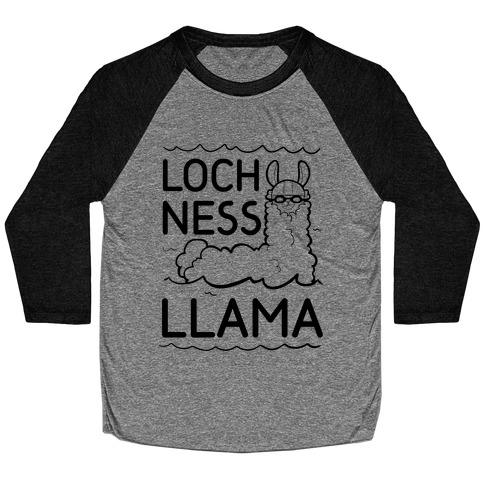 Loch Ness Llama Baseball Tee
