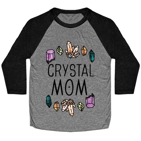 Crystal Mom Baseball Tee