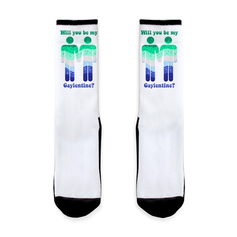 Will You Be My Gaylentine? Gay Love Sock