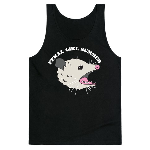 Feral Girl Summer Opossum Tank Top