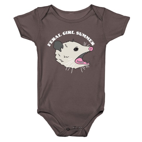 Feral Girl Summer Opossum Baby One-Piece