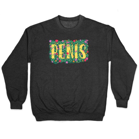 Hidden Penis Typography Pullover