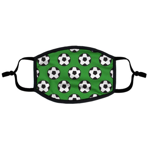 Soccer Pattern Flat Face Mask