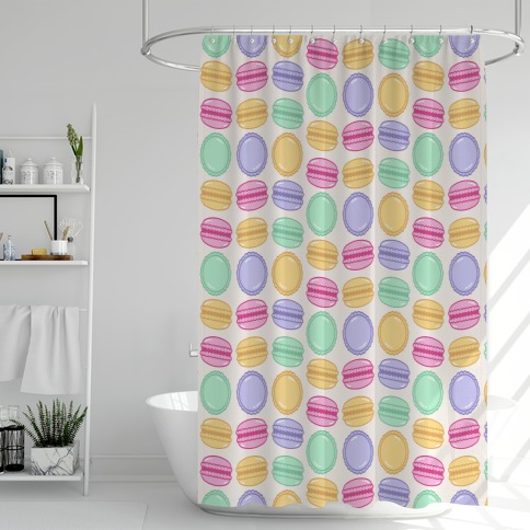 Macaron Pattern Shower Curtain