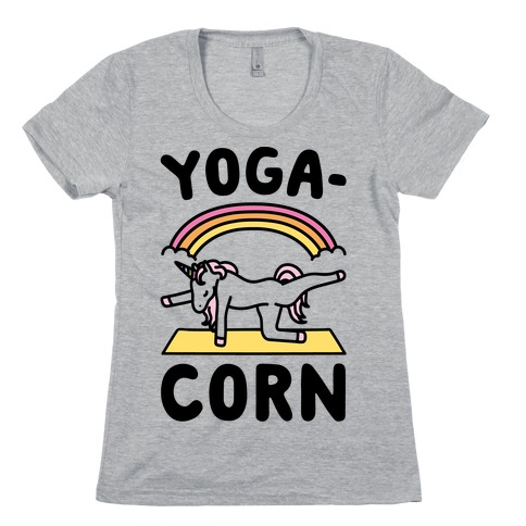 Yoga-Corn Womens T-Shirt